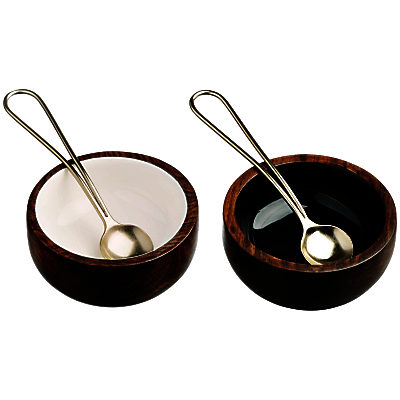 Just Slate Bowls & Spoons, Set of 2